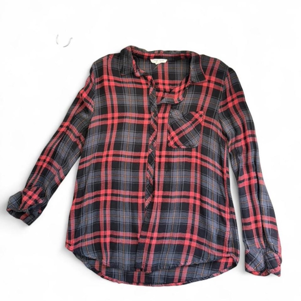 Beachlunchlounge Red & Black Plaid Shirt